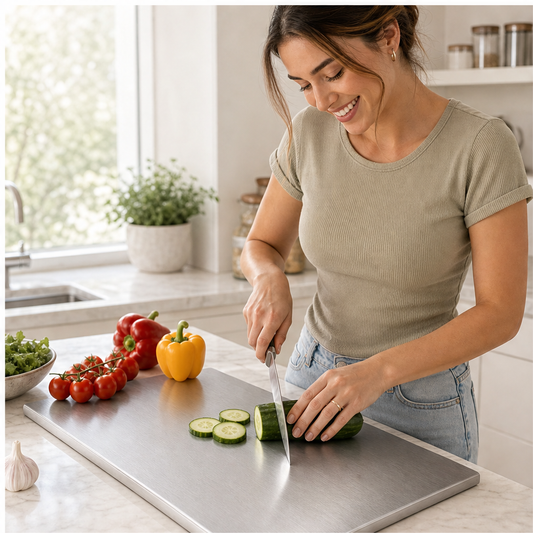 Steravel – Double-Sided 304 Steel, Mould-Resistant Cutting Board + 50% OFF lifestyle