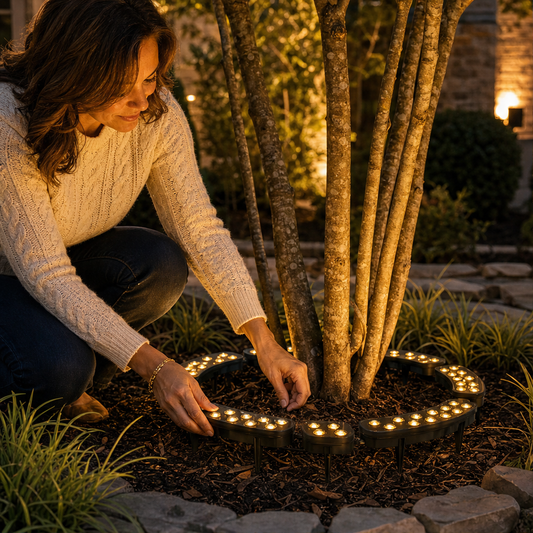 Haloglen – Solar 360° Ring Tree Lights, Weatherproof LED Glow + 50% OFF lifestyle