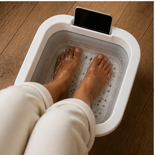 Soleflow – Foldable Acupressure Foot Spa Tub lifestyle