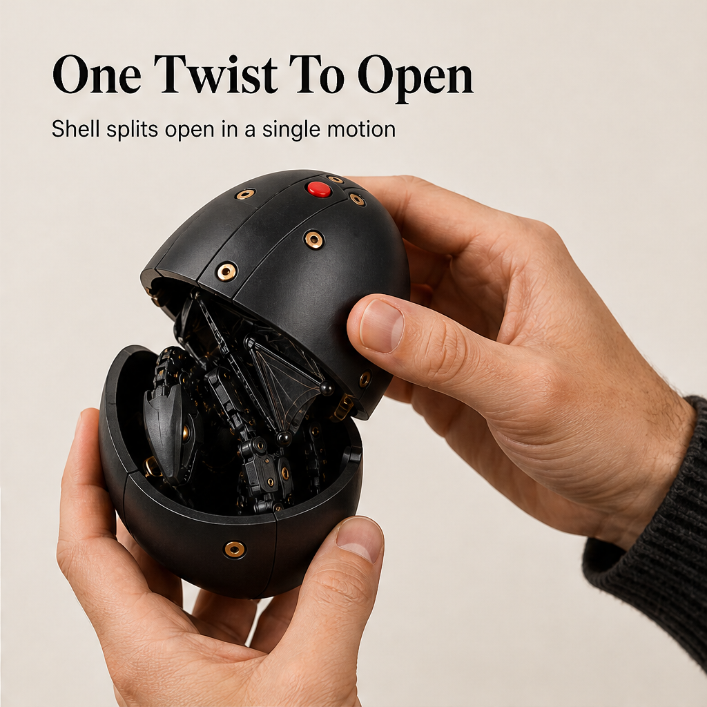 Shellwyrm – Egg to Dragon Transforming Mechanical Figure + 50% OFF detail