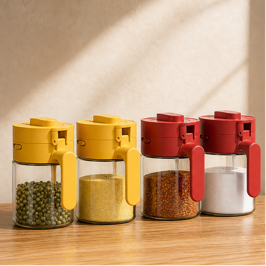Spicenook – Built-In Spoon, Flip Lid, Mess-Free Glass Spice Jar + 50% OFF lifestyle