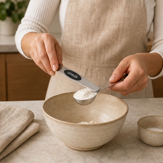 Snaplevel – Magnetic Nesting 7-Piece Measuring Spoon Set with Leveler + 50% OFF lifestyle