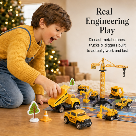 Rigcroft – 24-Day Construction Vehicle Advent Calendar for Boys + 50% OFF features