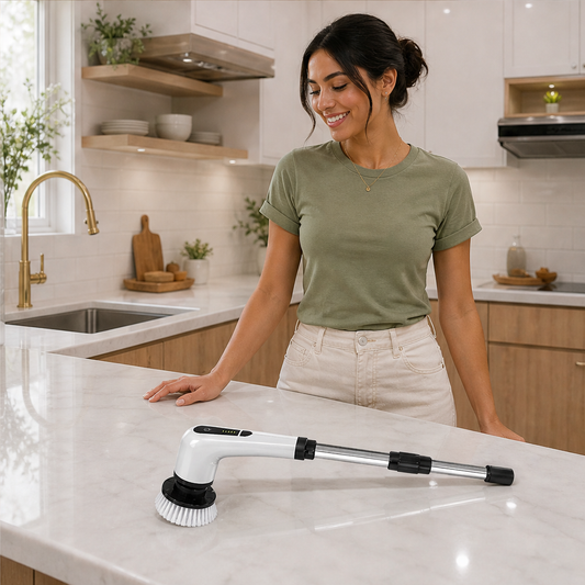 SpinCrest – 7-Head Electric Spin Brush with Extendable Pole, IPX5 + 50% OFF lifestyle