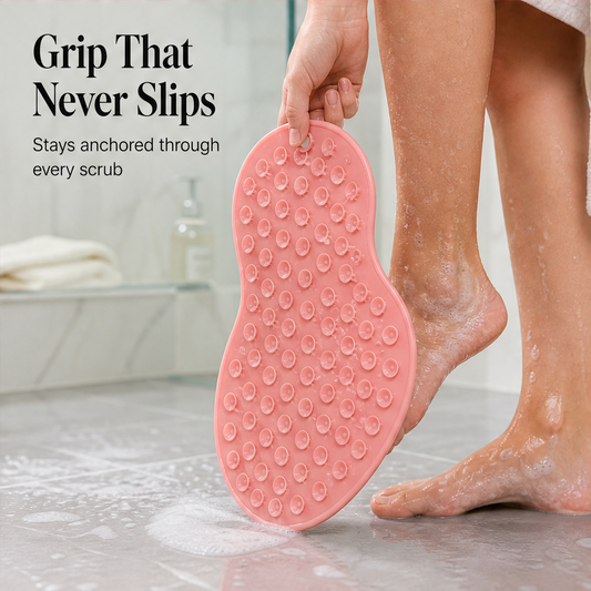 SoleEase – Suction-Grip Foot &amp; Back Scrubber Massage Pad + 50% OFF features