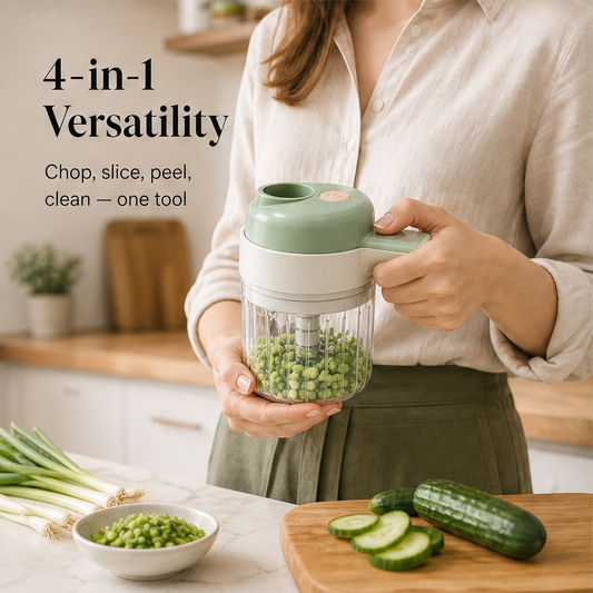 Chopease – Cordless 4-in-1 Chop, Slice & Grind Food Processor + 50% OFF features