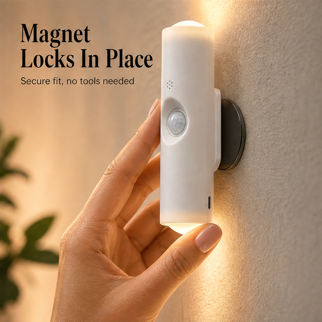 Haloshade – Motion Sensor RGB Magnetic Night Light + 50% OFF features