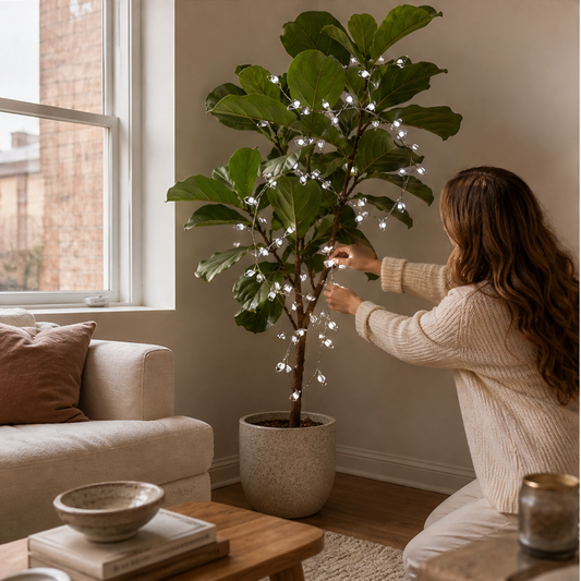 Starburst Alcove – Firecracker Cluster Copper Wire LED String Lights + 50% OFF lifestyle