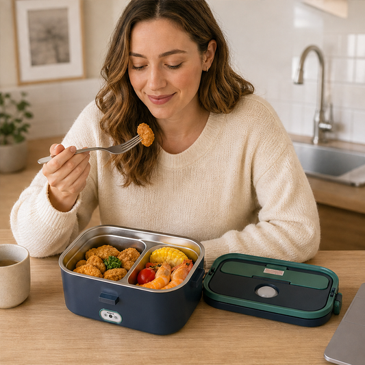 Steambox – Self-Heating Stainless Steel Electric Lunch Box Set + 50% OFF lifestyle