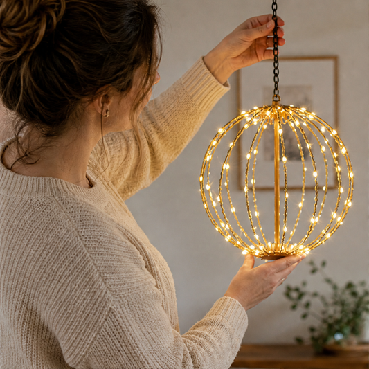 Emberglobe – Collapsible 360° Glow Hanging LED Sphere Light + 50% OFF lifestyle