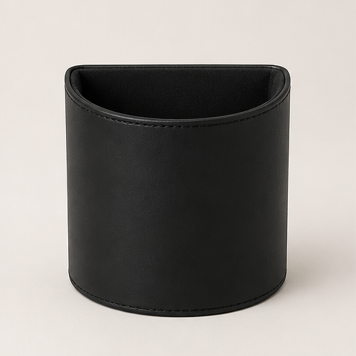 Stowhide – Clip-On Leather Car Door Cup Holder + 50% OFF Black
