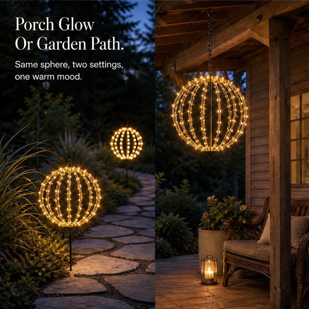 Emberglobe – Collapsible 360° Glow Hanging LED Sphere Light + 50% OFF detail