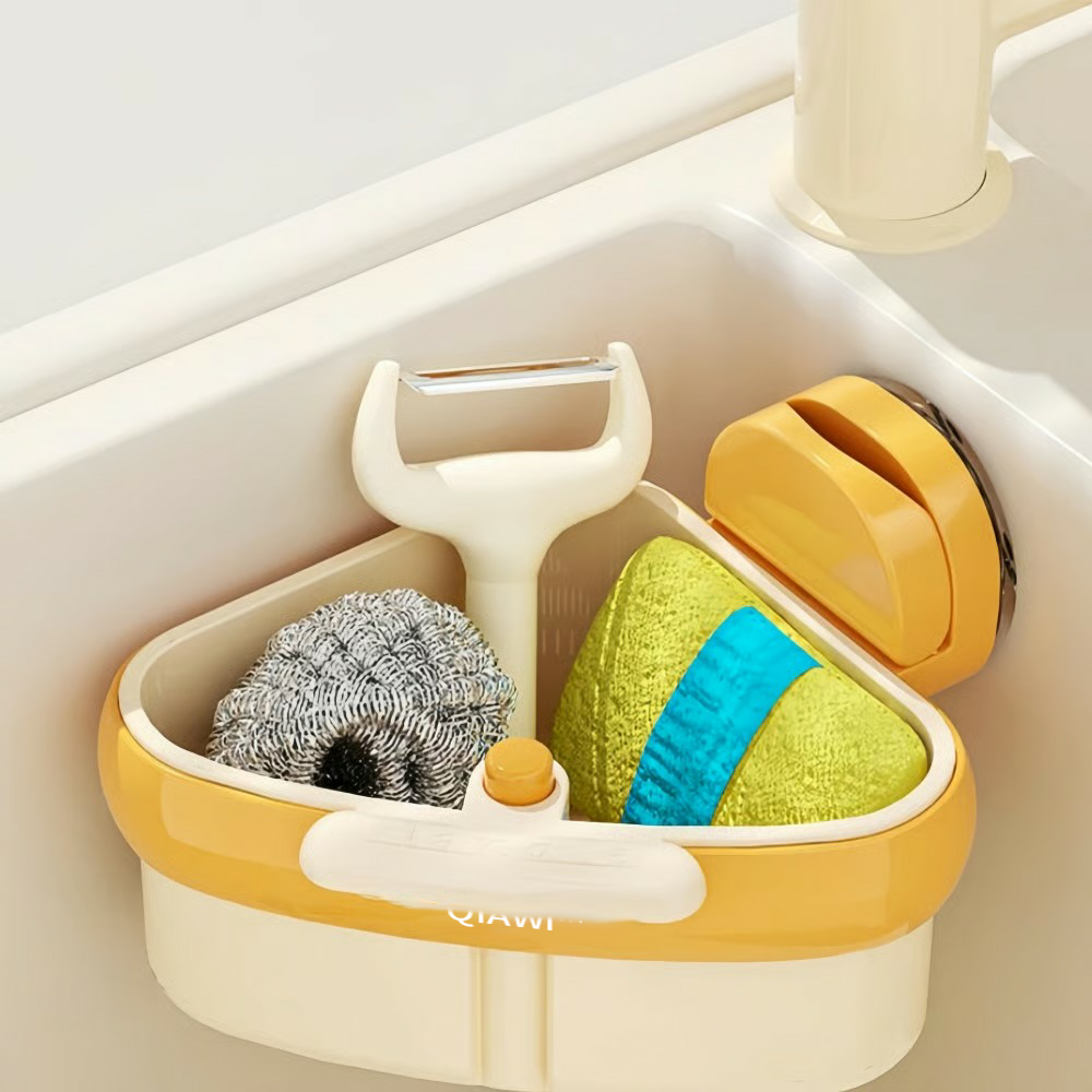 The Sink-Caddy™ Corner Rack - A Clog-Free Sink, Hands  - 1+1 FREE