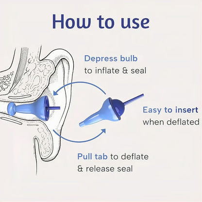 The AquaSeal™ Inflatable Earplug - A Perfect Seal, Every Time + 50% OFF