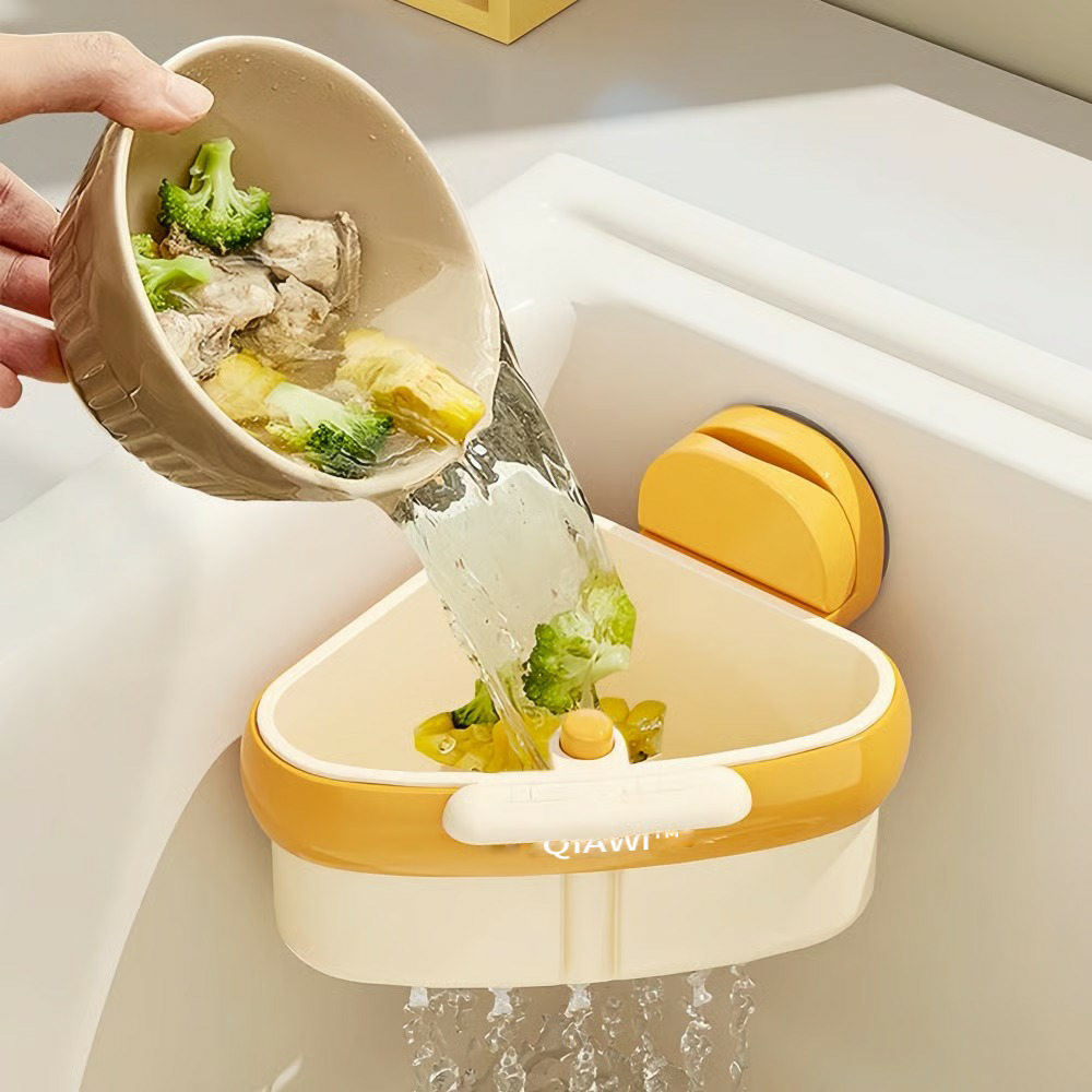 The Sink-Caddy™ Corner Rack - A Clog-Free Sink, Hands  - 1+1 FREE