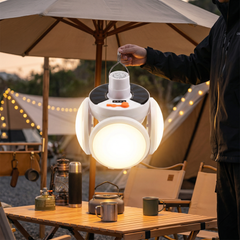 Cairnlight™ – Foldable Solar Camping Lantern with 4 LED Panels & Hanging Hook + 50% OFF