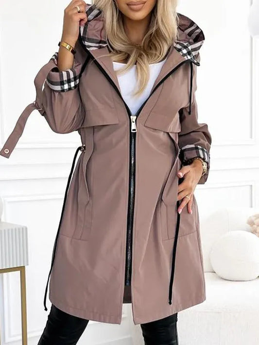 The Wanderer Plaid Coat - Chic Comfort, Cinch Your Style + 50% OFF