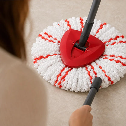 Scrubwell – Microfiber Spin Mop Replacement Heads with Scrub Pad, 3-Pack + 50% OFF