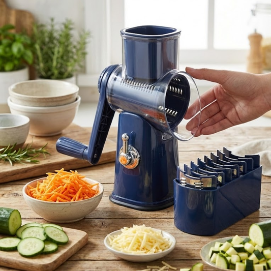 The VeggiePrep 5-in-1 Grater - Award-Winning, Multi-Purpose Shredding and Slicing + 50% OFF