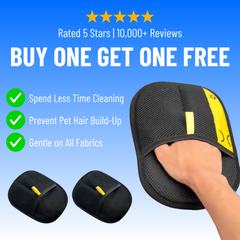 The FurGrip Grooming Gloves - Pet Hair Off in One Swipe +  1+1 FREE