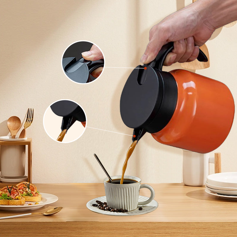 The ThermoLock Kettle - Hot Coffee for Hours + 50% OFF