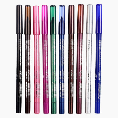 Odessa 10-Color GlideLine Pens - Vibrant, Smudge-Proof Eyes - 50% OFF