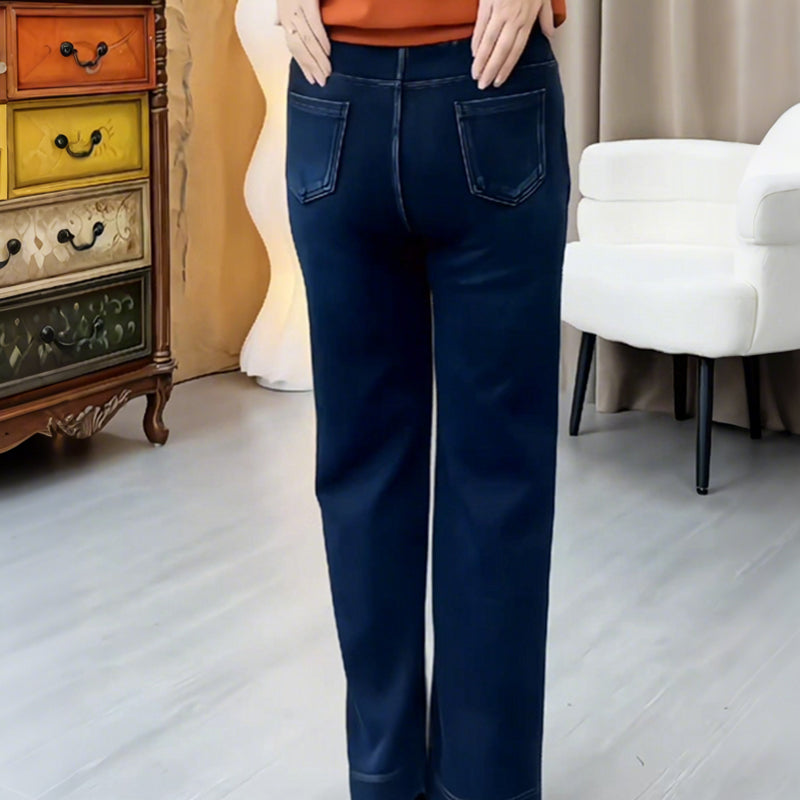 The PowerFlow Straight-Leg Pants - Comfortable High Waist, Slimming Silhouette + 50% OFF