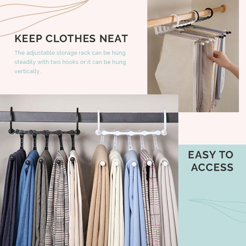 The ClosetSpace Pants Rack - Maximize Space, Eliminate Wrinkles + 1+1 FREE