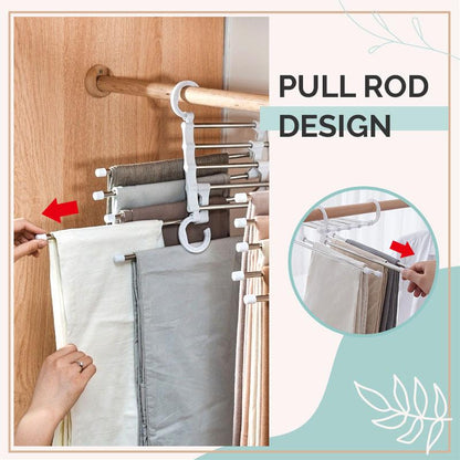 The ClosetSpace Pants Rack - Maximize Space, Eliminate Wrinkles + 1+1 FREE