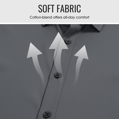 The Effortless Everyday Shirt - Sharp Style, All-Day Comfort +  50% OFF