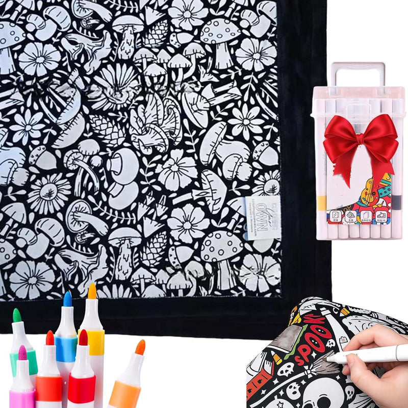 The ArtFlow Coloring Blanket - Personalized Comfort & Creativity + 50% OFF