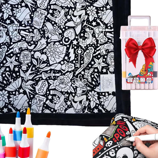 The ArtFlow Coloring Blanket - Personalized Comfort & Creativity + 50% OFF