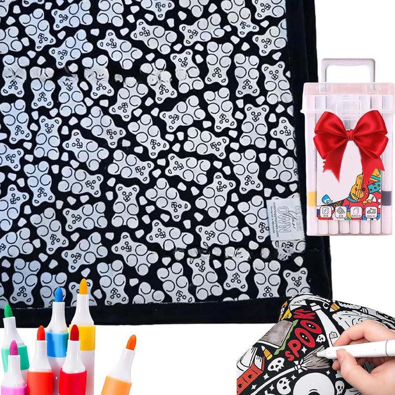 The ArtFlow Coloring Blanket - Personalized Comfort & Creativity + 50% OFF