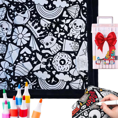 The ArtFlow Coloring Blanket - Personalized Comfort & Creativity + 50% OFF