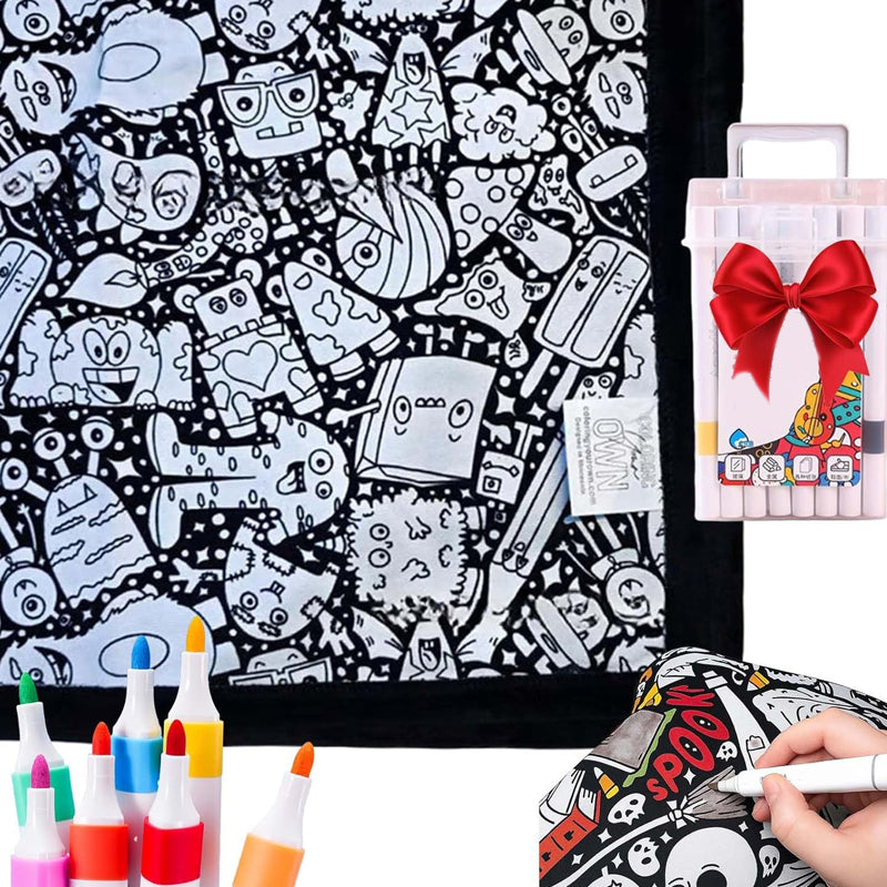 The ArtFlow Coloring Blanket - Personalized Comfort & Creativity + 50% OFF