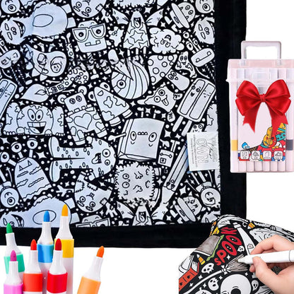 The ArtFlow Coloring Blanket - Personalized Comfort & Creativity + 50% OFF