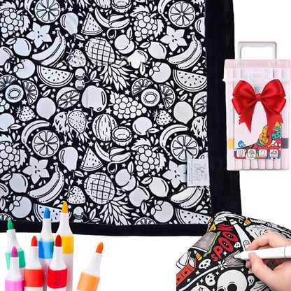The ArtFlow Coloring Blanket - Personalized Comfort & Creativity + 50% OFF