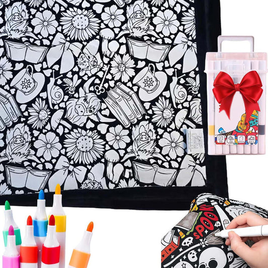 The ArtFlow Coloring Blanket - Personalized Comfort & Creativity + 50% OFF