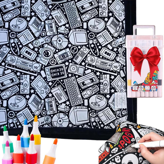 The ArtFlow Coloring Blanket - Personalized Comfort & Creativity + 50% OFF