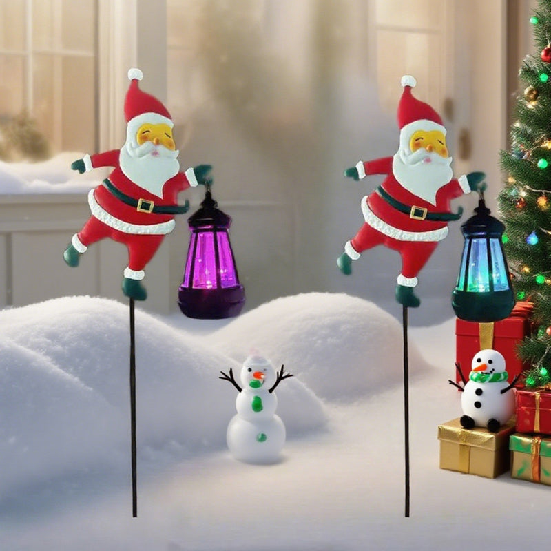 The SolarSanta Garden Stake - Festive Cheer, Zero Wiring + 50% OFF
