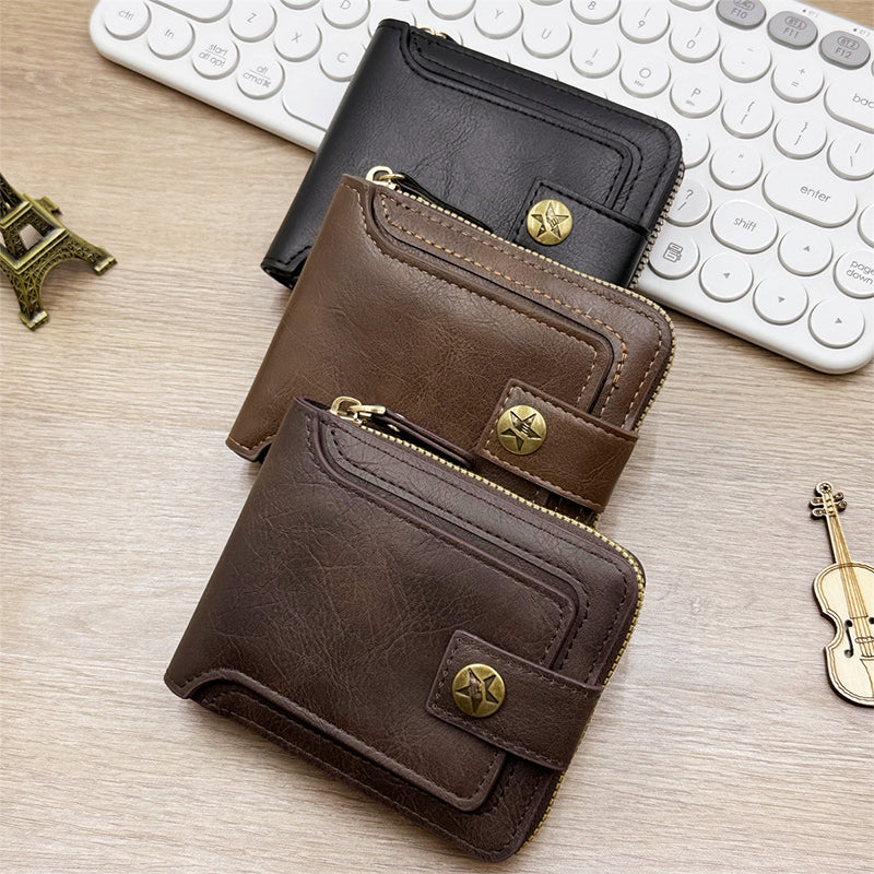 The Heritage Zipper Wallet - Vintage Style, Modern Security + 50% OFF
