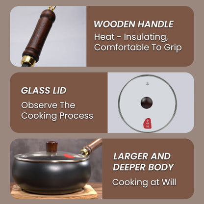 The AuraIron Uncoated Pot - Thick Iron, Hot Sale, and Traditional Quality + 50% OFF