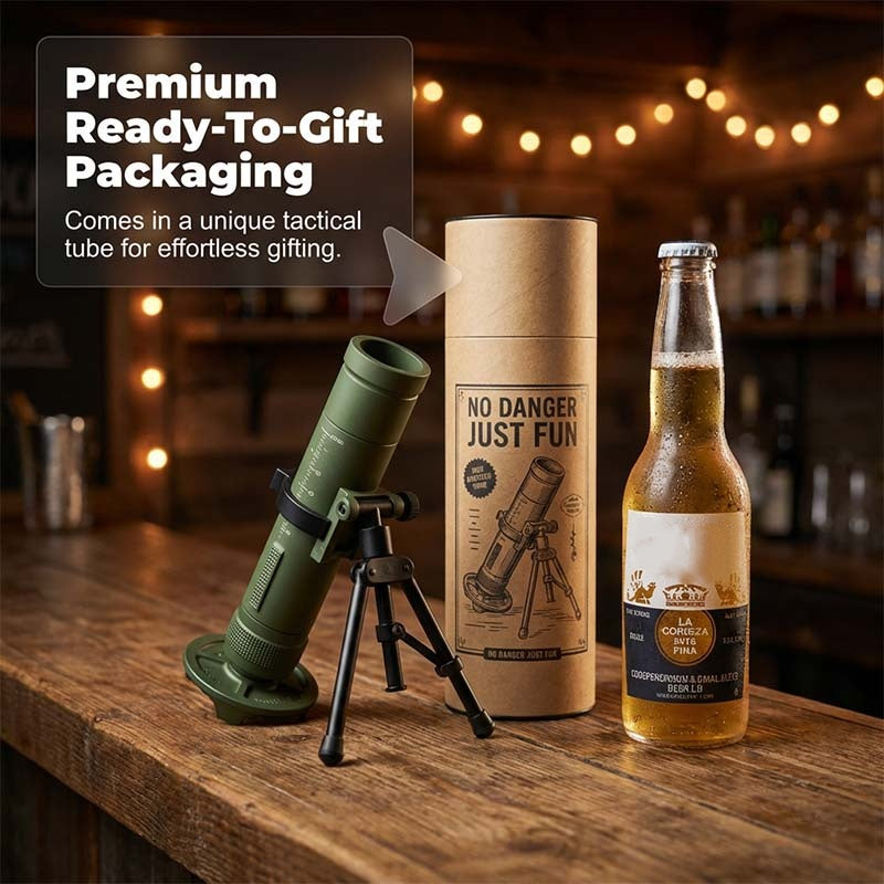 Salvo™ – Mortar-Launch Beer Bottle Opener & Man-Cave Display Piece + 50%OFF