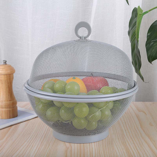 Larder™ – Breathable Mesh Fruit Basket with Lid & Built-In Colander + 50% OFF