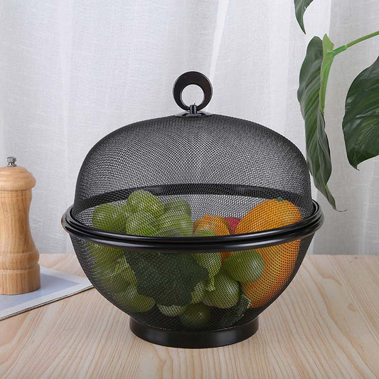 Larder™ – Breathable Mesh Fruit Basket with Lid & Built-In Colander + 50% OFF
