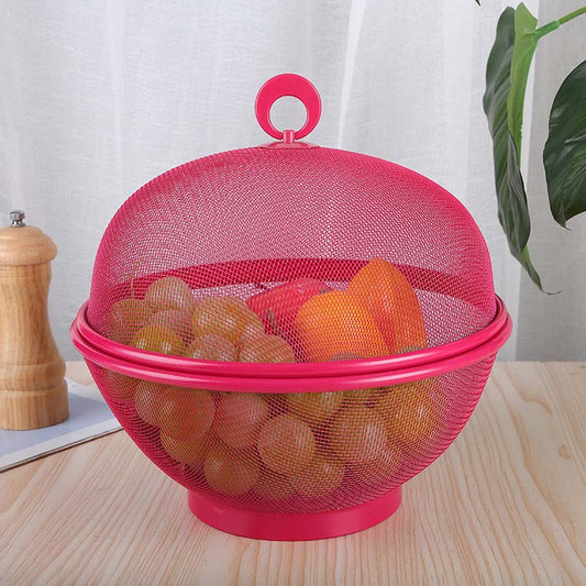 Larder™ – Breathable Mesh Fruit Basket with Lid & Built-In Colander + 50% OFF