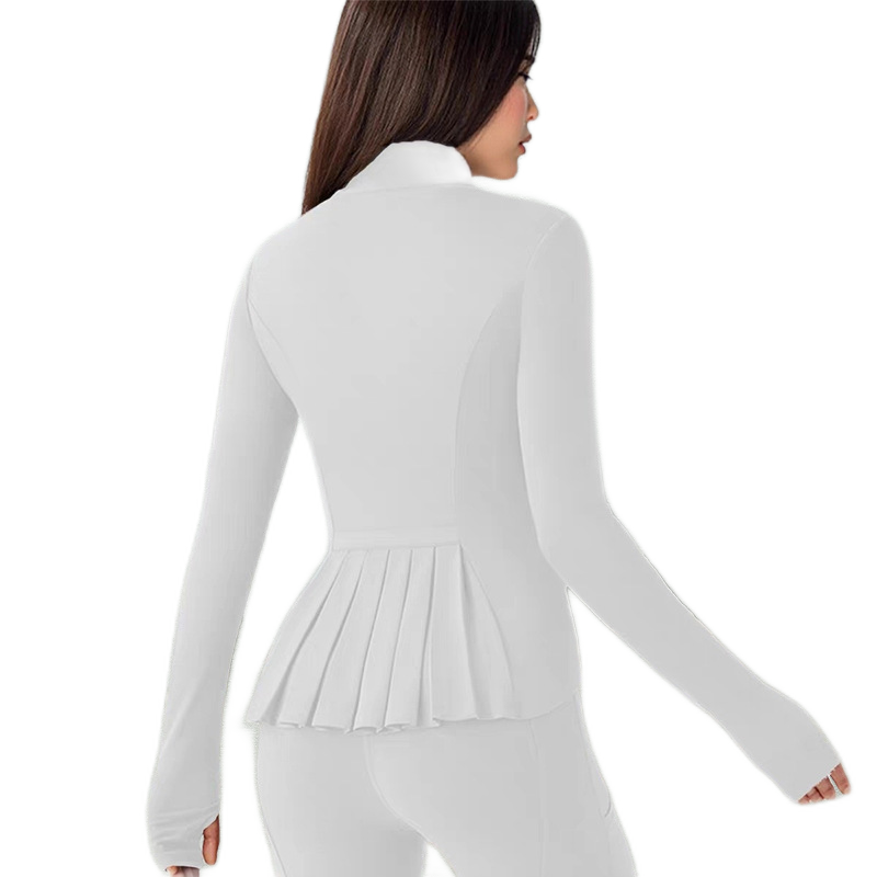 The FlexSculpt Workout Jacket - Lightweight Pleats for a Sculpted Fit + 50% OFF