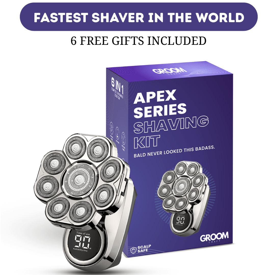 The ApexSeries Shaving Kit - 9 Blades Cut Prep Time to Seconds + 50% OFF