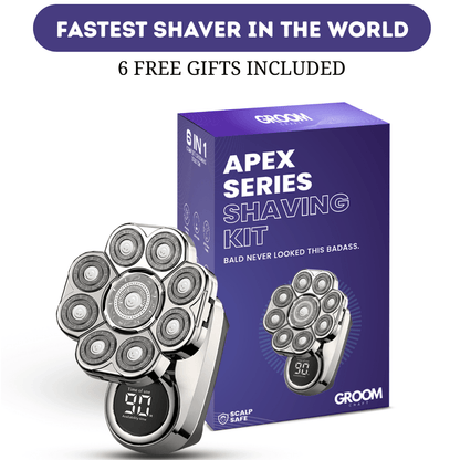 The ApexSeries Shaving Kit - 9 Blades Cut Prep Time to Seconds + 50% OFF